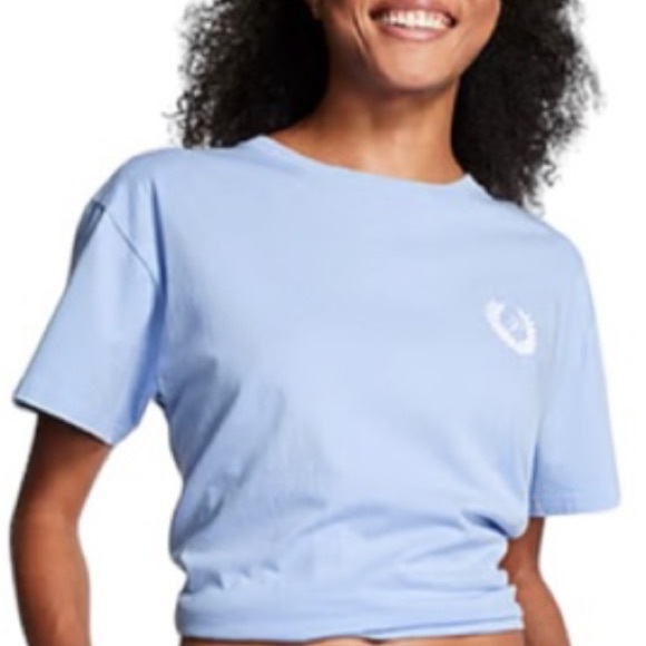 VS PINK HARBOR BLUE TEE SHIRT ONLY SHORT SLEEVE - Picture 1 of 2